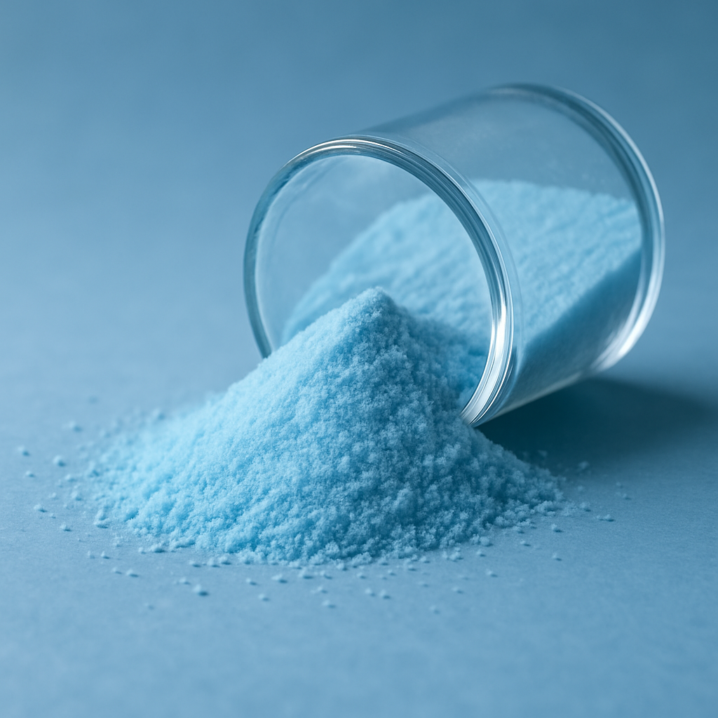 20250908_1412_Blue Peptide Material_simple_compose_01k4kz8ayffn3rjt9znmev86kq